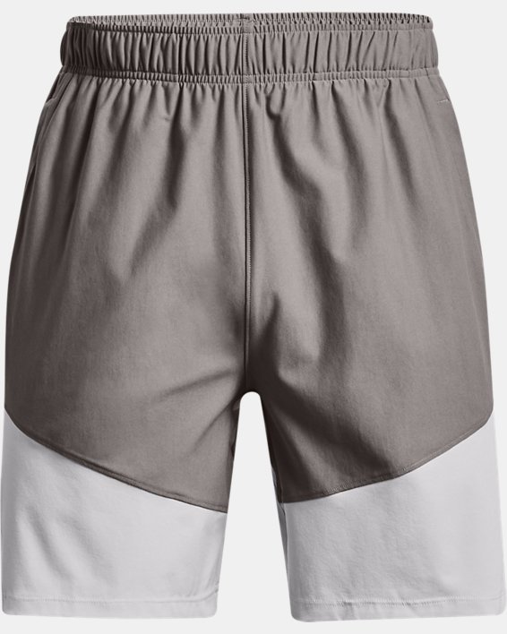 Men's UA Knit Woven Hybrid Shorts, Gray, pdpMainDesktop image number 8
